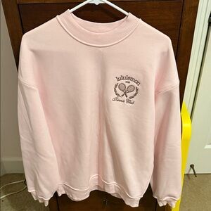 Lululemon Athletica Light Pink Sweatshirt